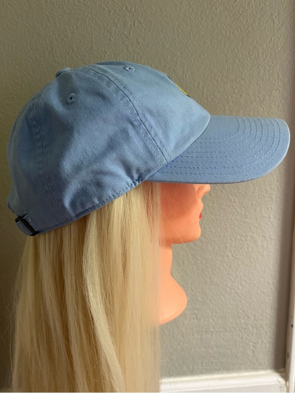 Masters Golf Hat Augusta National Dad Cap Blue Embroidered Logo Strapback Preppy - Picture 4 of 13